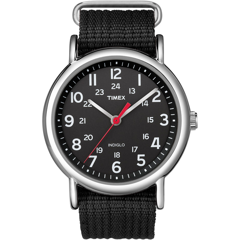 Timex Weekender Slip-Thru Watch - Black [T2N647]-Angler's World