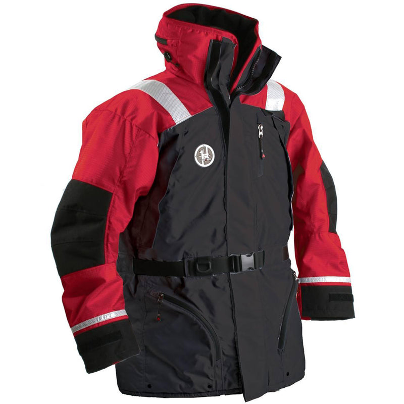 First Watch AC-1100 Flotation Coat - Red/Black - Large [AC-1100-RB-L]-Angler's World