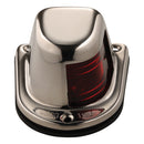 Attwood 1-Mile Deck Mount, Red Sidelight - 12V - Stainless Steel Housing [66319R7]-Angler's World