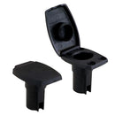 Attwood Oval 2-Pin Base f/Angled Pole - Black [91022-7]-Angler's World
