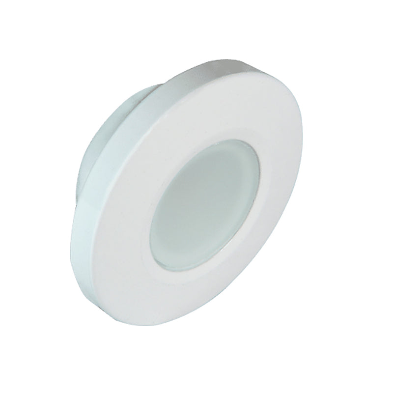 Lumitec Orbit - Flush Mount Down Light - White Finish - 4-Color Blue/Red/Purple/White Non Dimming [112520]-Angler's World