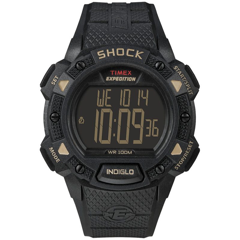 Timex Expedition Shock Chrono Alarm Timer - Black [T49896]-Angler's World