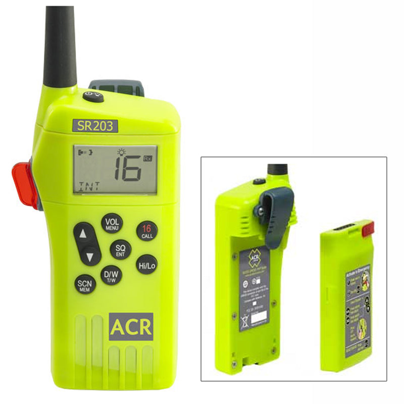ACR SR203 VHF Handheld Survival Radio [2827]-Angler's World