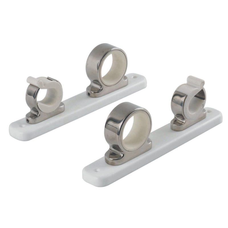 TACO 2-Rod Hanger w/Poly Rack - Polished Stainless Steel [F16-2751-1]-Angler's World