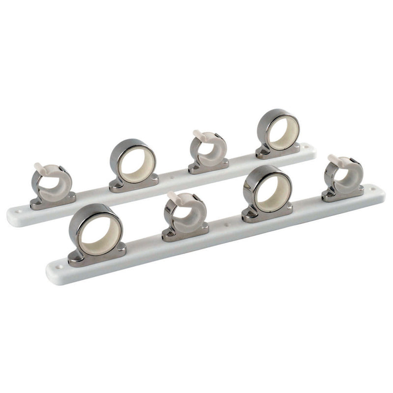 TACO 4-Rod Hanger w/Poly Rack - Polished Stainless Steel [F16-2752-1]-Angler's World