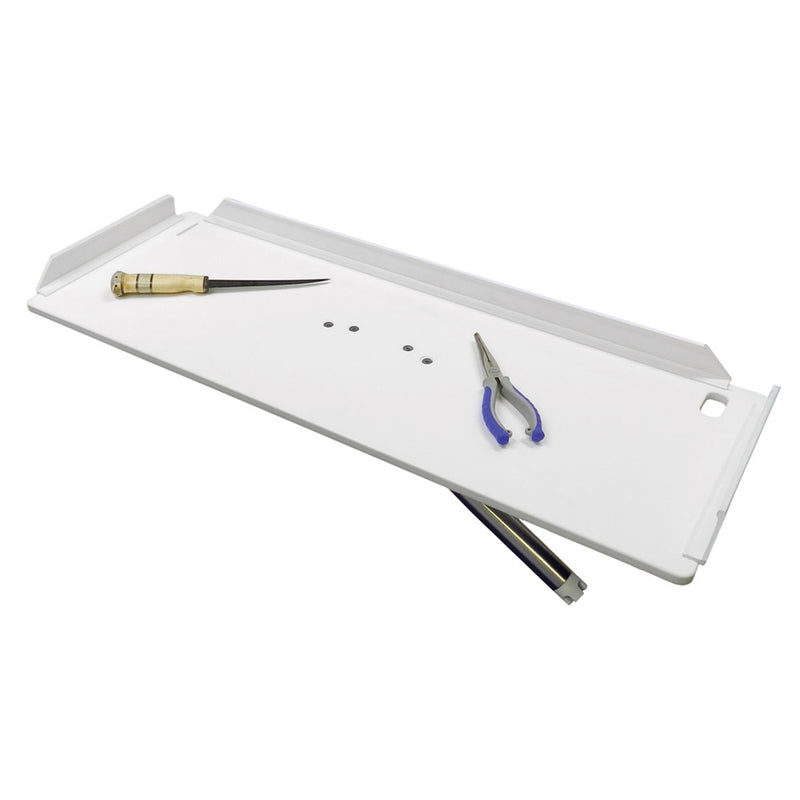 TACO 32" Poly Filet Table w/Adjustable Gunnel Mount - White [P01-2132W]-Angler's World