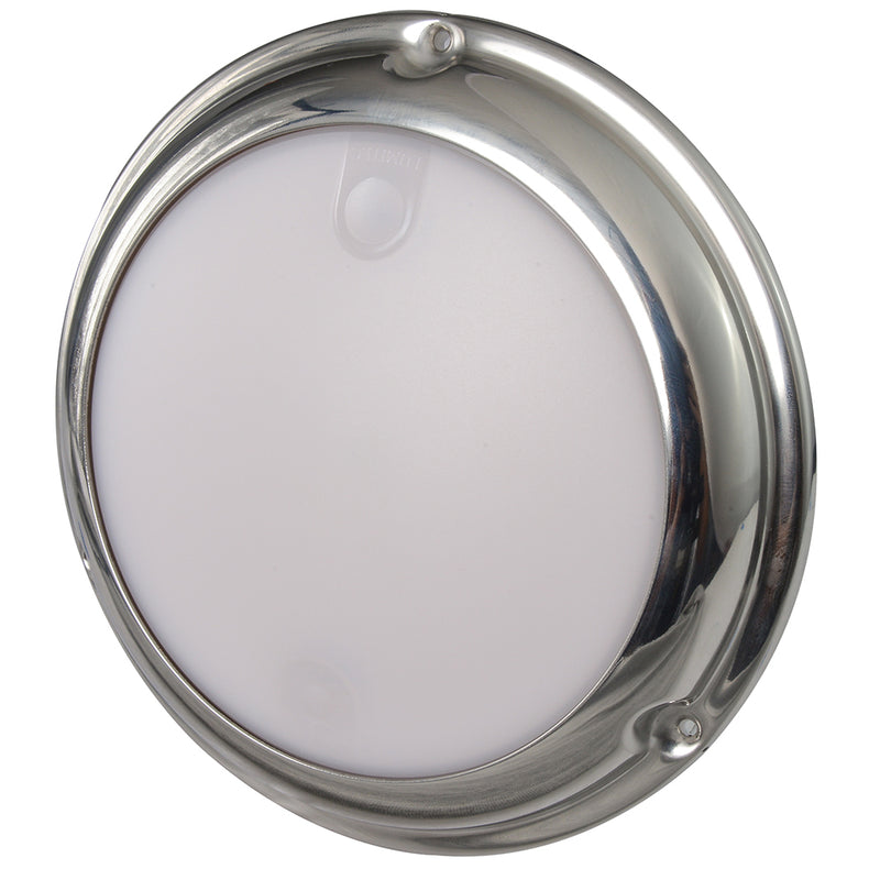 Lumitec TouchDome - Dome Light - Polished SS Finish - 2-Color White/Blue Dimming [101097]-Angler's World