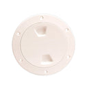 Beckson 4" Smooth Center Screw-Out Deck Plate - Beige [DP40-N]-Angler's World
