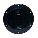 Beckson 4" Smooth Center Screw-Out Deck Plate - Black [DP40-B]-Angler's World