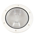 Beckson 4" Clear Center Screw-Out Deck Plate - White [DP40-W-C]-Angler's World