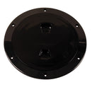 Beckson 6" Smooth Center Screw-Out Deck Plate - Black [DP60-B]-Angler's World