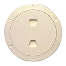Beckson 6" Smooth Center Screw-Out Deck Plate - Beige [DP60-N]-Angler's World