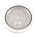 Beckson 6" Clear Center Screw Out Deck Plate - White [DP60-W-C]-Angler's World