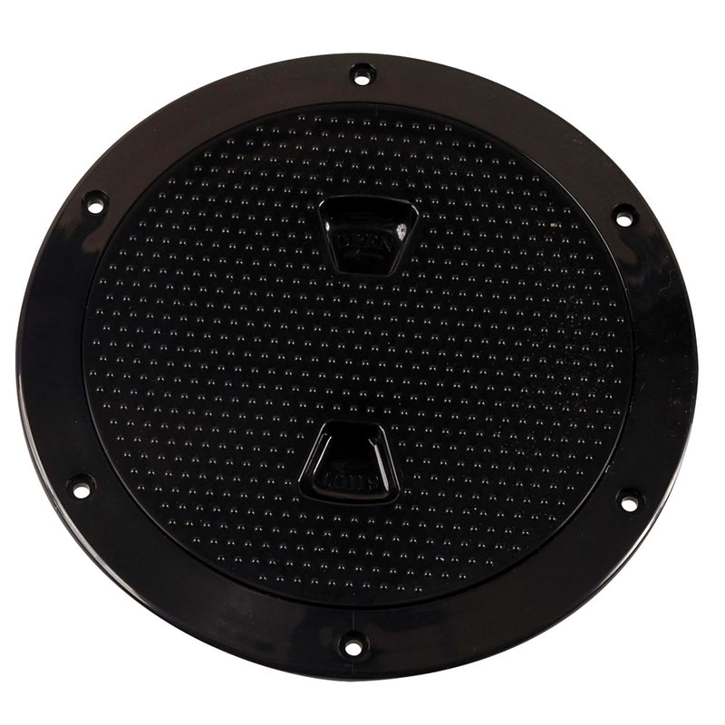 Beckson 6" Non-Skid Screw-Out Deck Plate - Black [DP62-B]-Angler's World