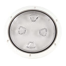 Beckson 8" Clear Center Screw-Out Deck Plate - White [DP80-W-C]-Angler's World