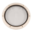 Beckson 8" Clear Center Pry-Out Deck Plate - Beige [DP81-N-C]-Angler's World