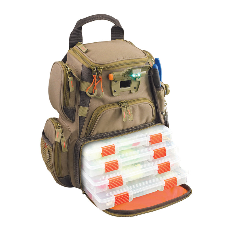 Wild River RECON Lighted Compact Tackle Backpack w/4 PT3500 Trays [WT3503]-Angler's World