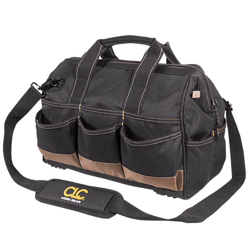CLC 1534 Tool Bag w/Top-Side Plastic Parts Tray - 16" [1534]-Angler's World