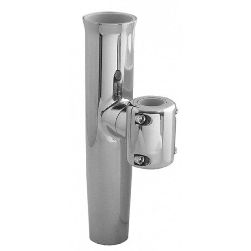 TACO Stainless Steel Clamp-On Adjustable Rod Holder - Fits 7/8" & 1" O.D. Tubing [F16-2600POL-1]-Angler's World