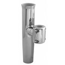 TACO Stainless Steel Clamp-On Adjustable Rod Holder - 1-1/16" & 1-5/16" O.D. (Pipe), 1-1/4" O.D. (Tube) [F16-2623POL-1]-Angler's World
