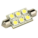Lunasea Single-Sided 6 LED Festoon - 10-30VDC/1.5W/97 Lumens - Warm White [LLB-186W-21-00]-Angler's World