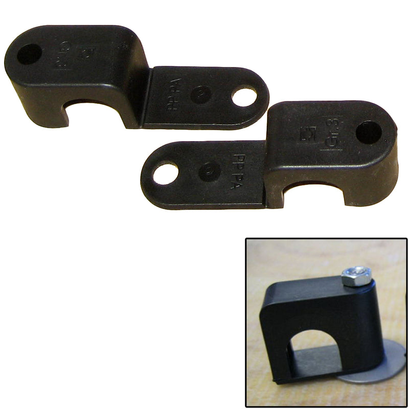 Weld Mount Single Poly Clamp f/1/4" x 20 Studs - 5/8" OD - Requires 1.5" Stud - Qty. 25 [60625]-Angler's World