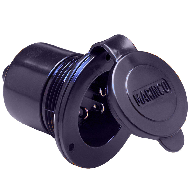 Marinco Marine On-Board Hard Wired Charger Inlet - 15Amp - Black [150BBI]-Angler's World