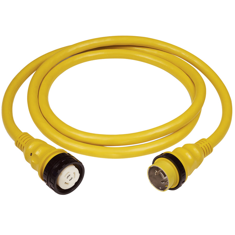 Marinco 50A 125V Shore Power Cable - 50' - Yellow [6153SPP]-Angler's World