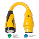 Marinco P504-503 EEL 50A-125V Female to 50A-125/250V Male Pigtail Adapter - Yellow [P504-503]-Angler's World
