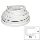 TACO Flexible Vinyl Trim - 1/2" Opening x "W x 25'L - White [V30-1316W25-1]-Angler's World
