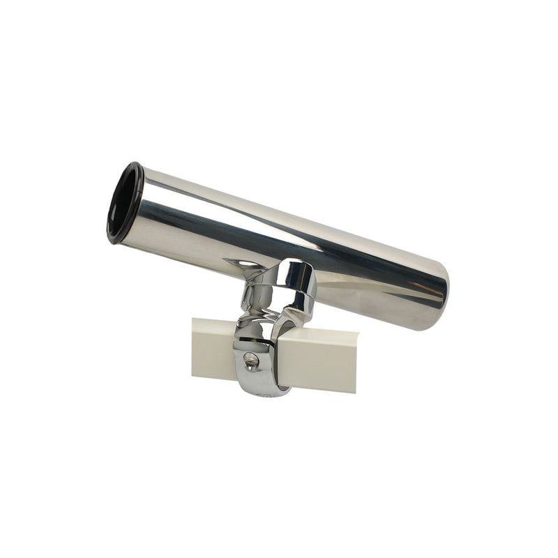 C.E. Smith Pontoon Square Rail Adjustable Clamp-On Rod Holder [55108A]-Angler's World