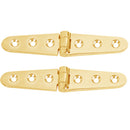 Whitecap Strap Hinge - Polished Brass - 6" x 1-1/8" - Pair [S-605BC]-Angler's World