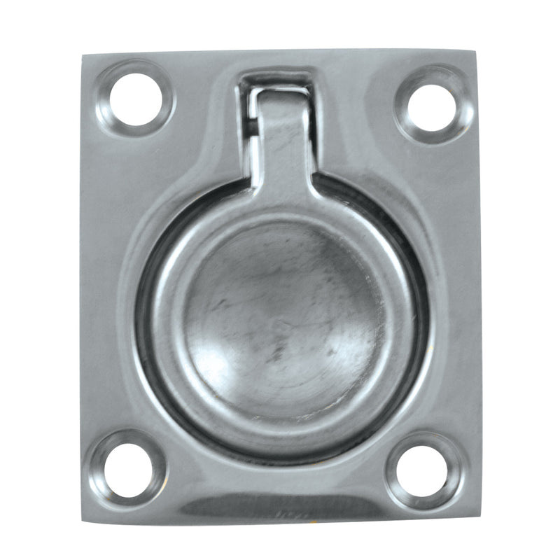 Whitecap Flush Pull Ring - CP/Brass - 1-1/2" x 1-3/4" [S-3360C]-Angler's World