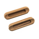 Whitecap Teak Oblong Drawer Pull - 4-1/16"L - 2 Pack [60124-A]-Angler's World