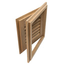 Whitecap Teak Louvered Door & Frame - Right Hand - 12" x 12" [60720]-Angler's World