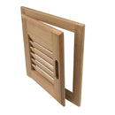 Whitecap Teak Louvered Door & Frame - Right Hand - 12" x 12" [60720]-Angler's World
