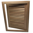 Whitecap Teak Louvered Door & Frame - Right Hand - 15" x 20" [60724]-Angler's World