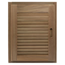 Whitecap Teak Louvered Door & Frame - Right Hand - 15" x 20" [60724]-Angler's World