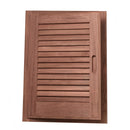 Whitecap Teak Louvered Door & Frame - Left Hand - 15" x 20" [60725]-Angler's World