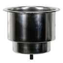 Whitecap Flush Cupholder w/Drain - 302 Stainless Steel [S-3511C]-Angler's World