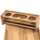 Whitecap Teak Drinkholder w/Removable Cockpit Table Top - Holds 4 Glasses [61394]-Angler's World