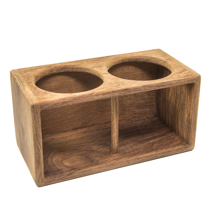 Whitecap Teak 2-Drink Rack [62610]-Angler's World