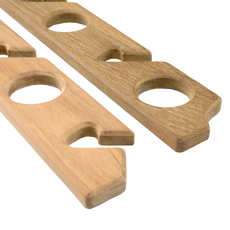 Whitecap Teak Six-Rod Storage Rack - Pair [60614]-Angler's World