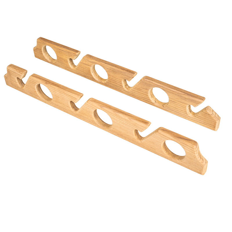 Whitecap Teak Six-Rod Storage Rack - Pair [60614]-Angler's World