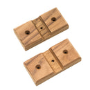 Whitecap Teak Rod Storage Rack Mounting Brackets - Pair [60609]-Angler's World