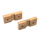 Whitecap Teak Rod Storage Rack Mounting Brackets - Pair [60609]-Angler's World