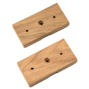 Whitecap Teak Rod Storage Rack Mounting Brackets - Pair [60609]-Angler's World