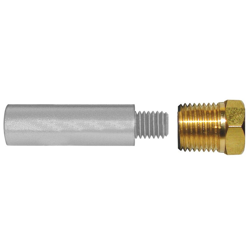 Tecnoseal E00 Pencil Zinc w/Brass Cap [TEC-E00-C]-Angler's World