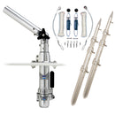 Rupp Classic Top Gun Outrigger Kit w/15' Poles & Complete Single Line Rigging Kit w/Klickers Release Clips [RAD-TPGN-15T]-Angler's World