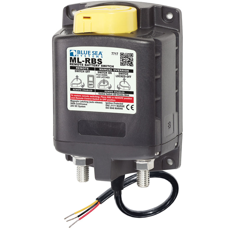 Blue Sea 7717 ML-RBS Remote Battery Switch w/Manual Control Auto-Release - 24V [7717]-Angler's World